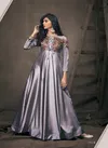 Grey Navya Vol 10 Gold By Vardan Triva Silk Embroidery Gown Orders In India